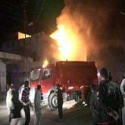 مستوطنون يحرقون منزلا في بلدة أبو فلاح شمال شرق رام الله