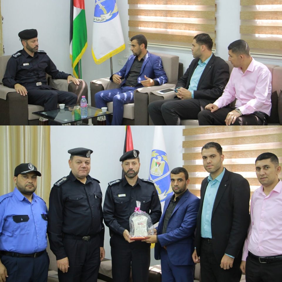 "حماية" يبحث أوجه التعاون مع مدير عام الشرطة الفلسطينية في قطاع غزة