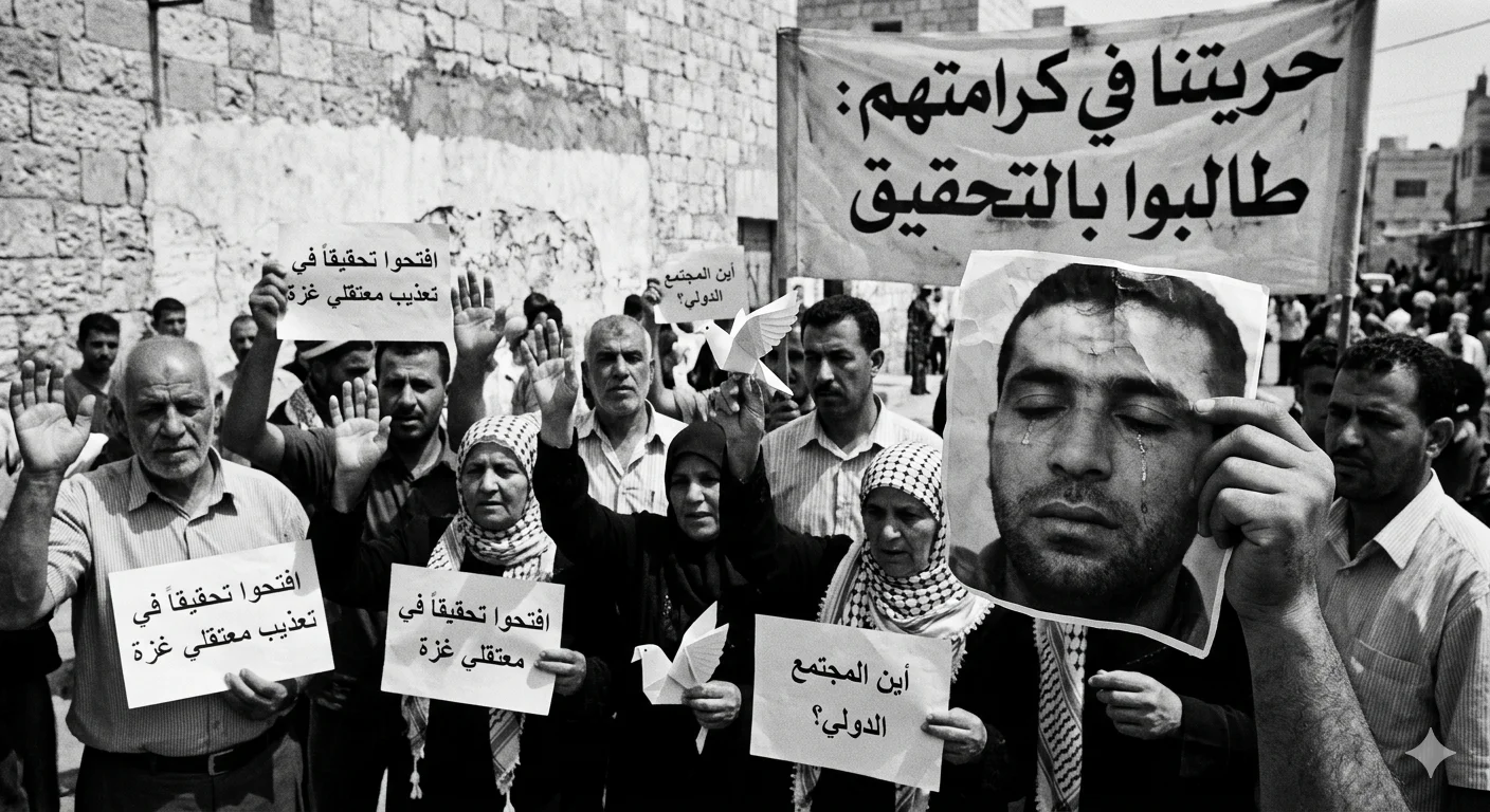 حرية يطالب بفتح تحقيق في تعرض معتقلي قطاع غزة للتعذيب ويدعو المجتمع الدولي للتدخل