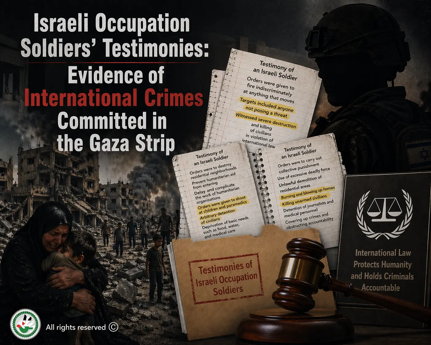 Hemaya: Israeli Occupation Soldiers’ Testimonies Stand as Evidence of International Crimes Committed in the Gaza Strip