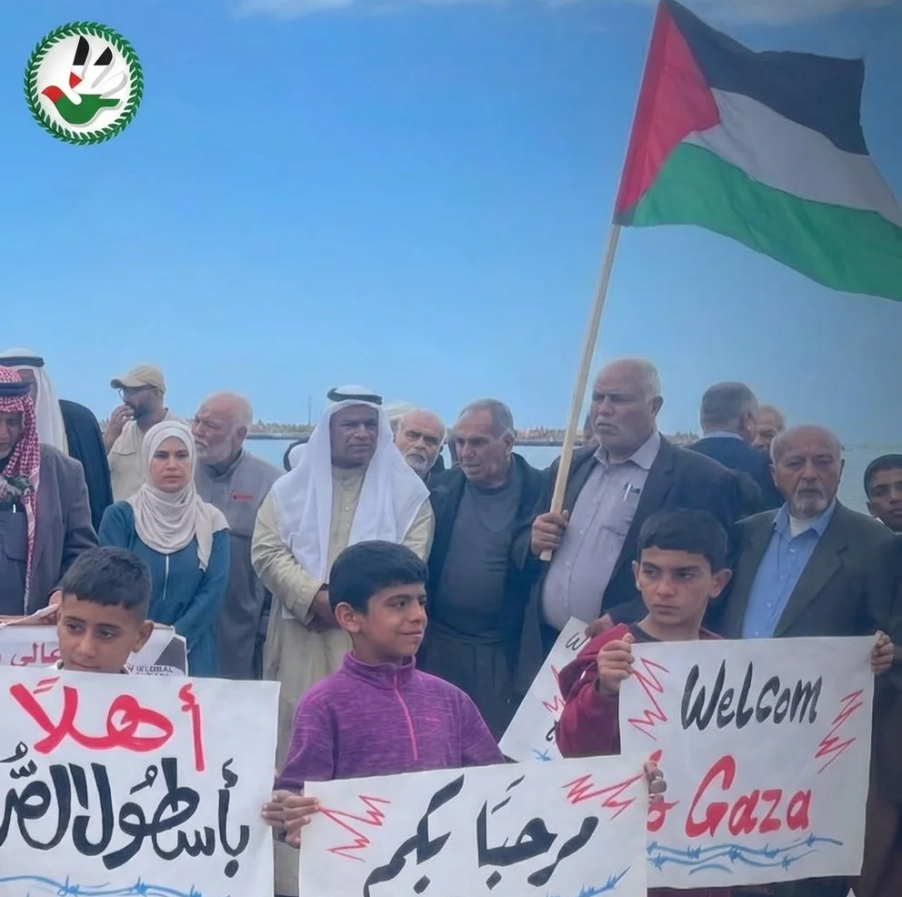 "حماية" يشارك في وقفة شعبية غاضبة دعماً لأسطول الصمود ورفضاً لجريمة حصار غزة